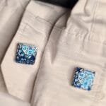 Manžetne - Plava kocka